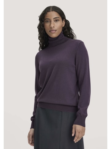 Hessnatur Hessnatur Rollkragenpullover Relaxed aus reiner Bio-Merinowolle in dunkle traube