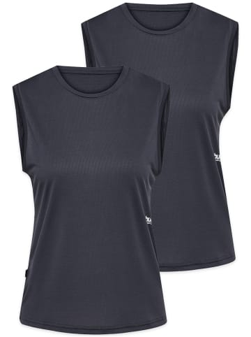 Hummel Ärmellose Tops 2er-Set Rundhals Regular Fit in Dunkelblau