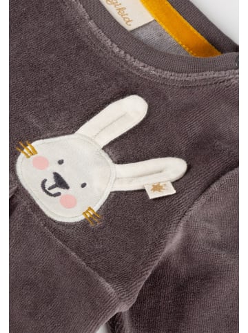 Sigikid Velours Kleid Schneehase in grau