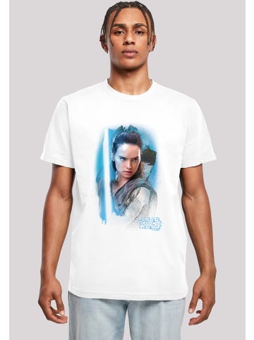 F4NT4STIC T-Shirt Star Wars Last Jedi Rey Brushed in weiß