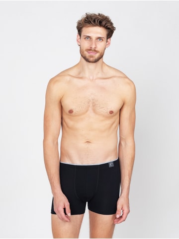 Erlich Textil  Friedrich enge Boxershorts aus Modal - seidig weich in schwarz