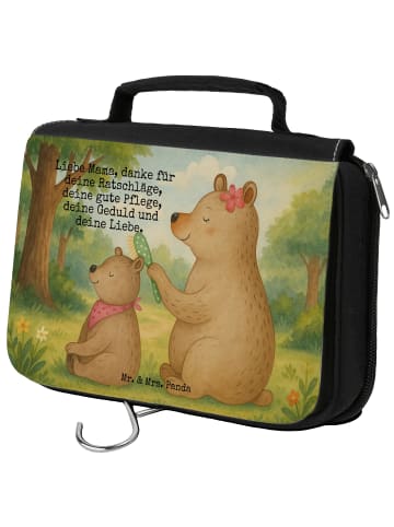 Mr. & Mrs. Panda Kosmetiktasche Bär Kind Design mit Spruch in Weiß