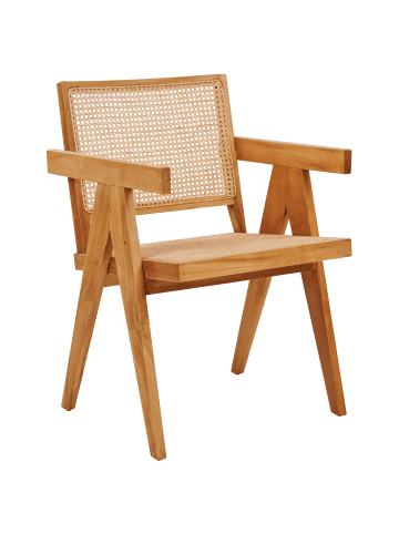 Beliani Esszimmerstuhl WESTBROOK in /Heller Holzfarbton - (W) 55 x (H) 82 x (L) 52 cm