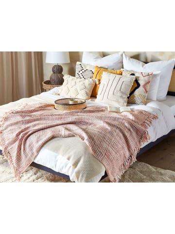 Beliani Kuscheldecke DEURALI in Braun/Weiß - (W) 125 x (H) 0.5 x (L) 150 cm