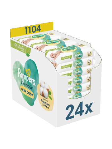 Pampers Pampers Harmonie New Baby Feuchttücher, 24 Packungen = 1104 Feuchttücher