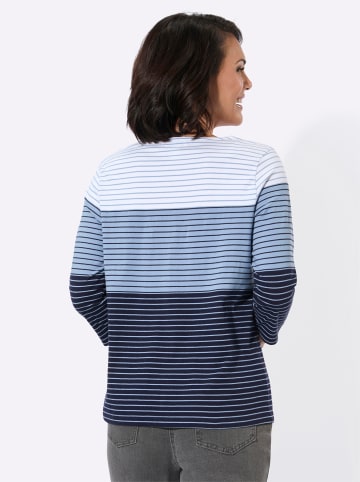 WITT WEIDEN Ringelshirt in marine-ecru-geringelt