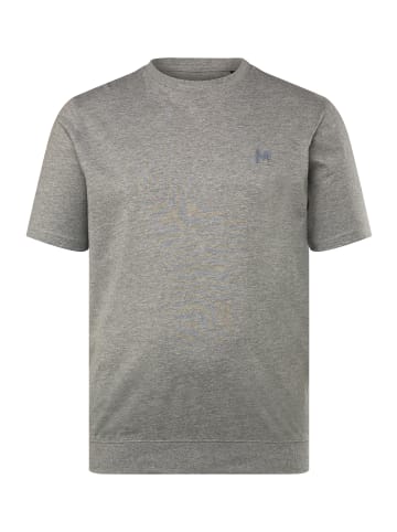 Men Plus Kurzarm T-Shirt in grau melange