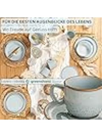 Sänger 12-tlg. Espressotassen Set Rio Lagune in Hellblau aus Steingut