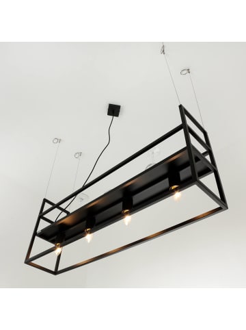 Licht-Erlebnisse Pendelleuchte (B)20 x (L)102 x (T)162 cm in Schwarz