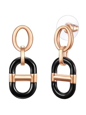 Lulu & Jane Ohrringe aus Metall-Legierung in roségold