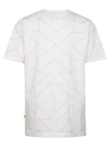 Petrol Industries Allover-Print T-Shirt Luchador in Weiß