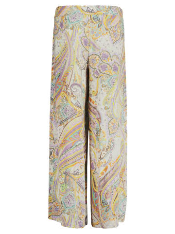 CARTOON Palazzo-Hose mit Gummizug in Grün/Violett