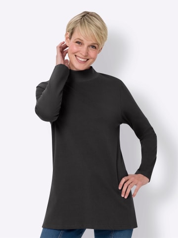 Sieh an! Longshirt in schwarz