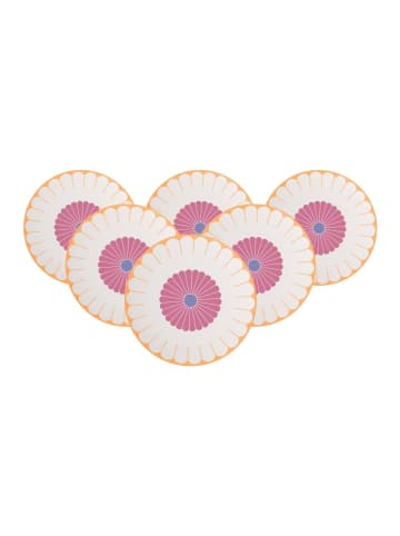 Villeroy & Boch 6er Set Servierplatten Fleur Couleur ø 31,8 cm bunt in bunt