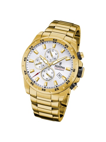 Festina Analog-Armbanduhr Festina Chronograph Sport gold groß (ca. 45mm)