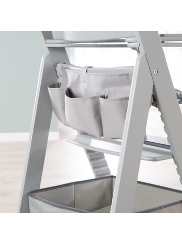 roba Organiserset für Hochstühle mit Stern Motiv - Box & Tasche zum Einhängen - Grau