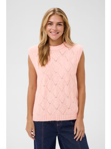 SAINT TROPEZ Strickweste PavaaniSZ Gerade Passform in Chalk Pink