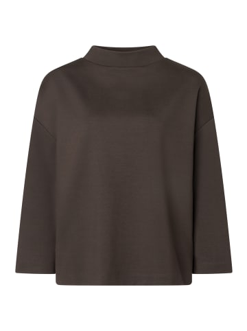 More & More kompaktes, kurzes, 3/4 -Arm Boxy-Sweatshirt in espresso brown