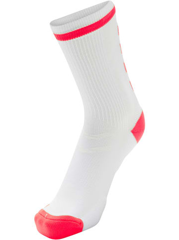 Hummel Ankle Socken Elite Indoor Multisport Erwachsene in WHITE/DIVA PINK