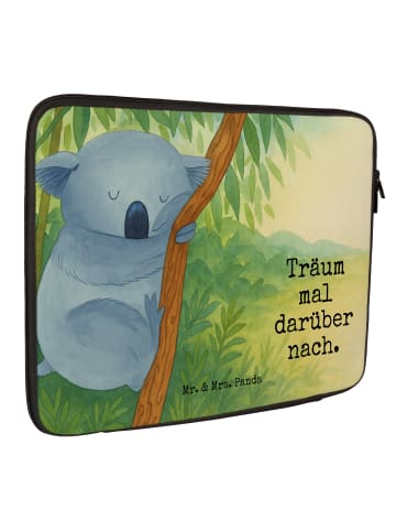 Mr. & Mrs. Panda Laptop Tasche Koalabär Design mit Spruch in Weiß