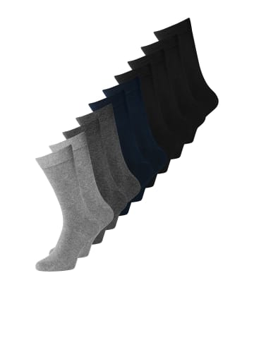 Jack & Jones 10er-pack Socken in Dark Grey Melange