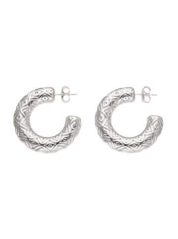 grassland Women Hoop Earrings in Silver