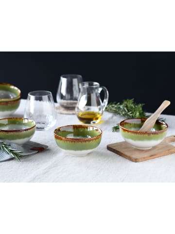 CreaTable Dip-Schalen  Set Steinzeug in Grün in Grün