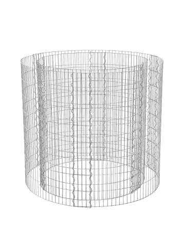 SONGMICS Gabione Patya in Silbern - (H)80 x (D)90 cm