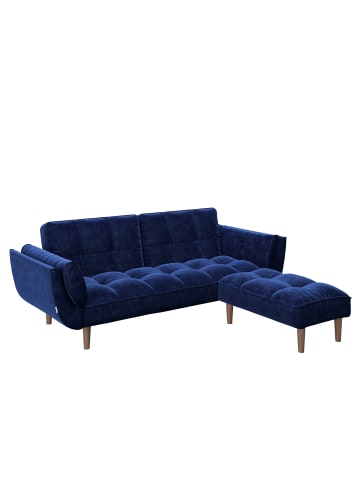 Playboy Ottoman "SCARLETT" in Blue Lagoon -  (B)88 x (H)43.5 x (T)57cm