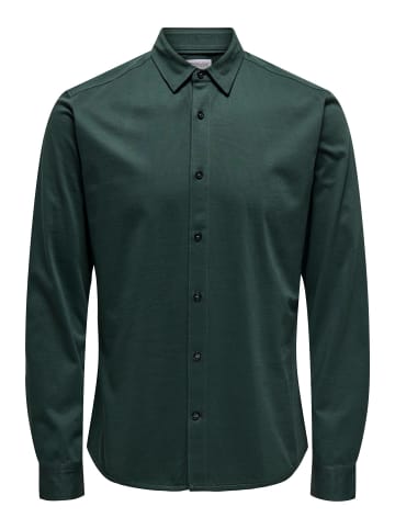 ONLY & SONS Hemd in Darkest Spruce