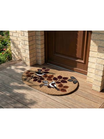 Beliani Fußmatte TOOLIK in Naturfarben - (W) 45 x (L) 75 cm