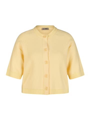 LeComte Strickjacke "Floral Vibes" in Limoncello