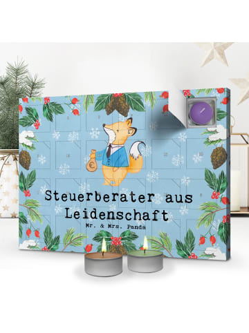 Mr. & Mrs. Panda Duftkerzen Adventskalender Steuerberater Leiden... in Eisblau