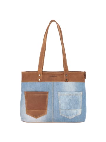 Greenburry Vintage Jeans Schultertasche 38 cm in jeans