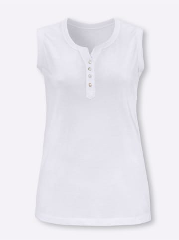 Sieh an! Shirttop in weiß