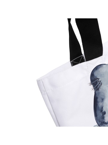 Mr. & Mrs. Panda Damen Schultertasche Axolotl Liebe mit Spruch in Weiß