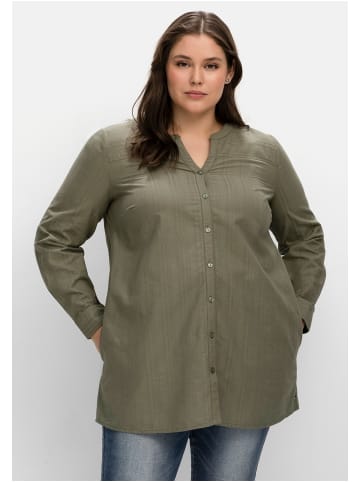 sheego Shirtbluse in khaki