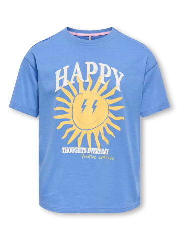 KIDS ONLY T-Shirt Loose Print Kogrosita Bio-Baumwolle in ultramarine