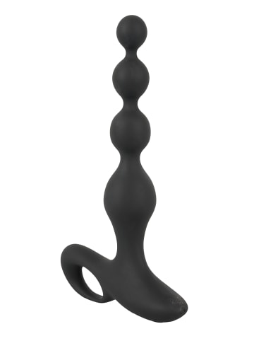 Black Velvets Analvibrator Rechargeable anal beads in schwarz