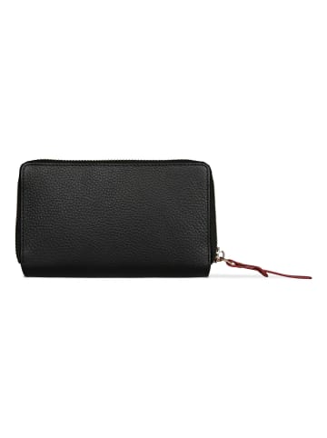 Bugatti Viola Geldbörse RFID Schutz Leder 16 cm schwarz-rot
