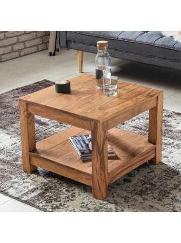 KADIMA DESIGN Couchtisch MUMBAI Massiv-Holz 60 x 60 cm Wohnzimmer-Tisch in Akazie