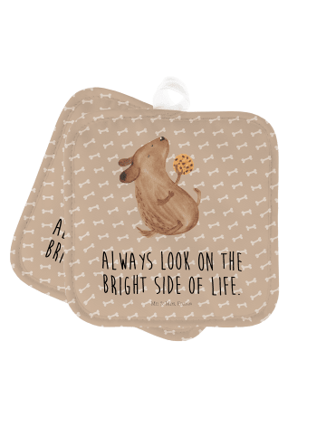 Mr. & Mrs. Panda Topfuntersetzer Hund Keks mit Spruch in Hundeglück