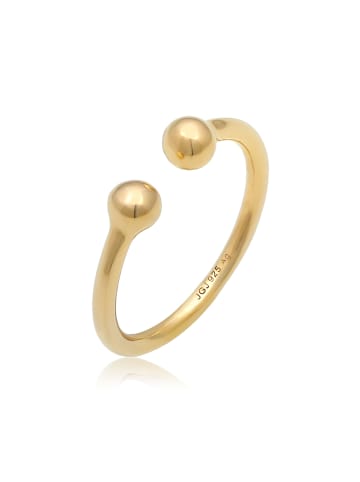 Elli Ring 925 Sterling Silber Kugel in Gold