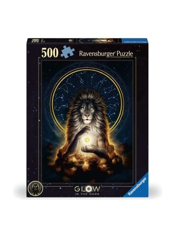 Ravensburger Puzzle 500 Teile 500 Teile - Leuchtender Löwe Ab 12 Jahre in bunt
