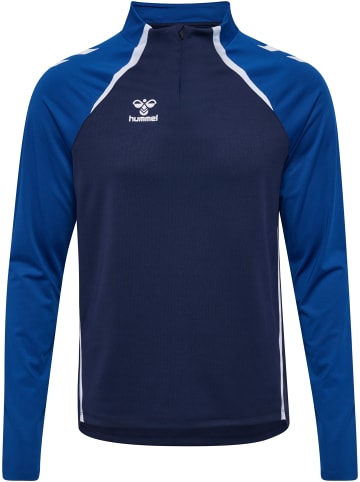 Hummel Halbreißverschluss Jacke Daumenlöcher Hmllead Erwachsene in MARINE/TRUE BLUE