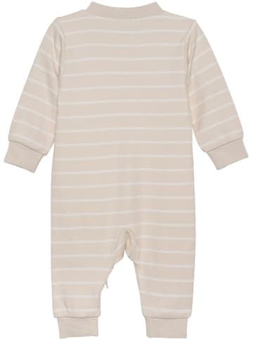 Fixoni Kinder Schlafanzug "Nightsuit w.zipper" in Beige