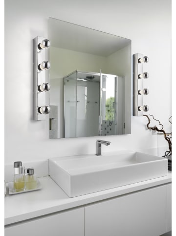 Trio Leuchten Wandleuchte THEATRO in chrom