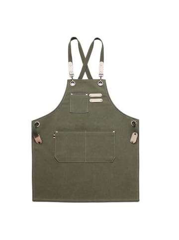 ARTNANAS Premium Denim Handwerkerschürze mit Kreuzgurten und Multifach-Design - Kinder