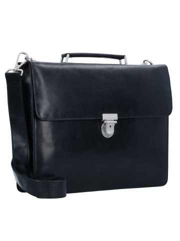 Leonhard Heyden Cambridge Aktentasche Leder 38 cm Laptopfach in schwarz