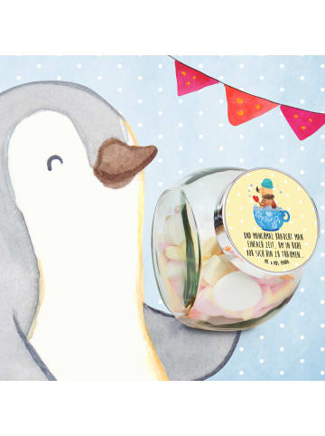 Mr. & Mrs. Panda schraubglas Nachtfalter Schaumbad mit Spruch in Gelb Pastell